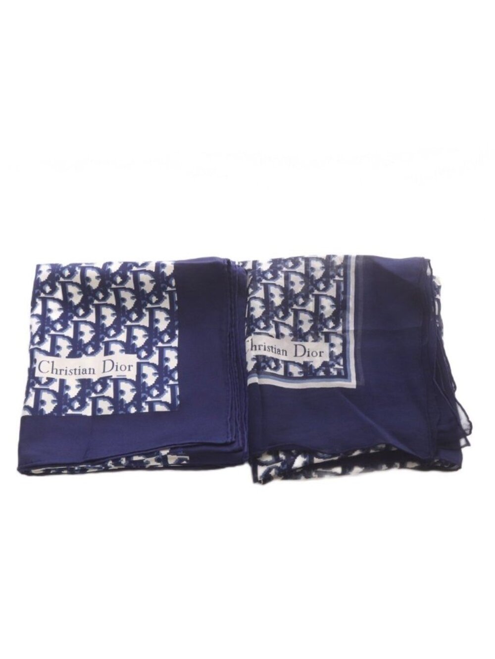 Dior Scarf Trotter Pattern Set Navy